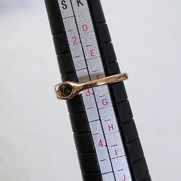 Gold Pinkie Finger Infinity Ring Size 3 New - Picture 5 of 6